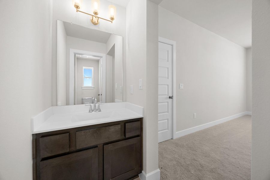 Furnished interior view inside a new home in Lariat, Liberty Hill (Image 8). Furnished interior view inside a new home in Lariat, Liberty Hill (Image 8).