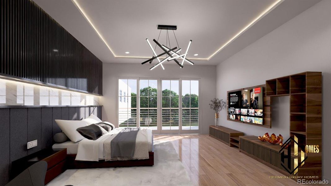 Primary bedroom with tons of natural light Primary bedroom with tons of natural light