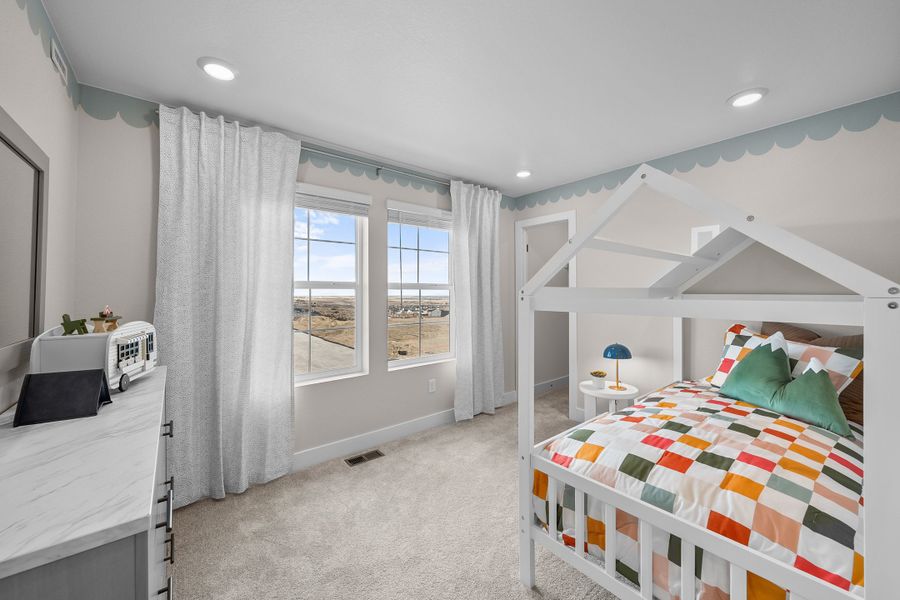 Representative furnished interior of a home built from the Independence by Taylor Morrison in Trailstone Townhomes - The Westerly Collection, Arvada (Image 14).