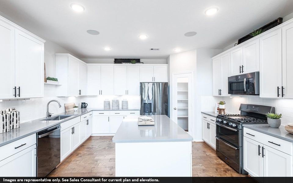 Furnished interior view inside a new home in Santa Rita Ranch, Liberty Hill (Image 13). Furnished interior view inside a new home in Santa Rita Ranch, Liberty Hill (Image 13).