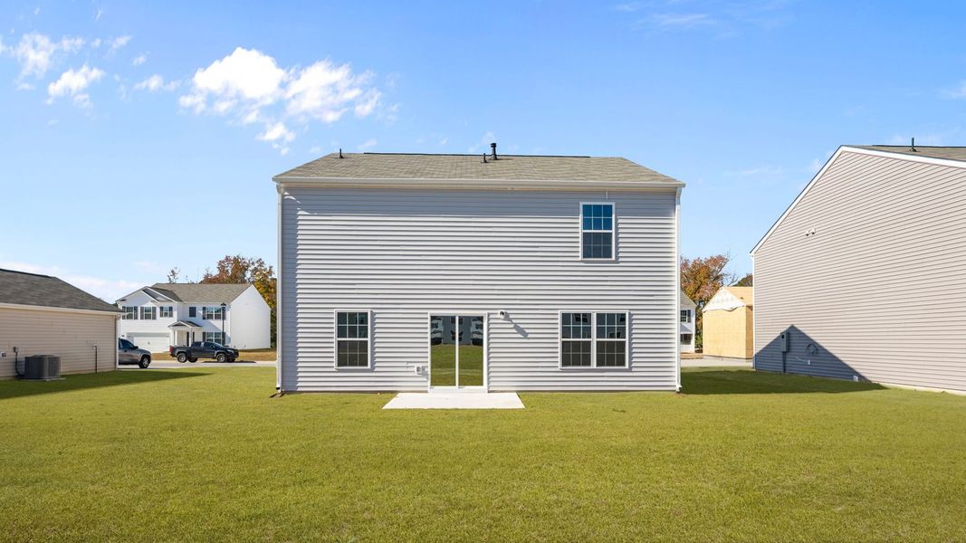 Exterior details and patio area of a home in Madeline Farm, New Bern (Image 19).