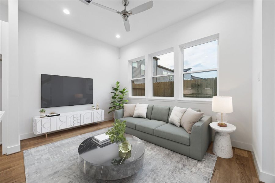 Furnished interior view inside a new home in , Houston (Image 15).