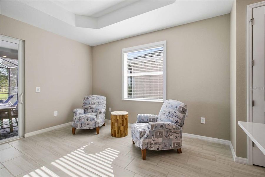 Furnished interior view inside a new home in Calusa Country Club, Lakewood Ranch (Image 17).