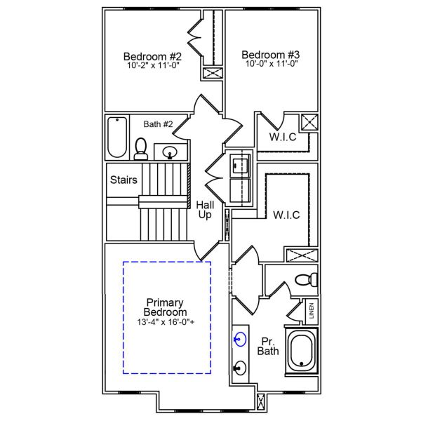 2D floor plan layout of this home in Sweetbrier, Durham, NC (Image 4). 2D floor plan layout of this home in Sweetbrier, Durham, NC (Image 4).