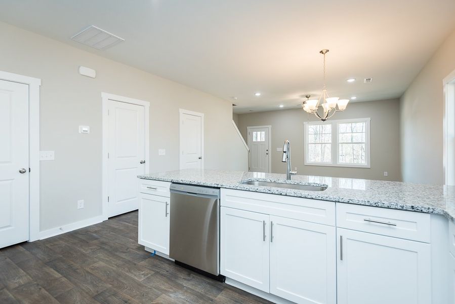 Representative furnished interior of a home built from the TH 1425 END by Foundation Home Builders LLC in Stokesburg Road Townhomes, Walnut Cove (Image 8).