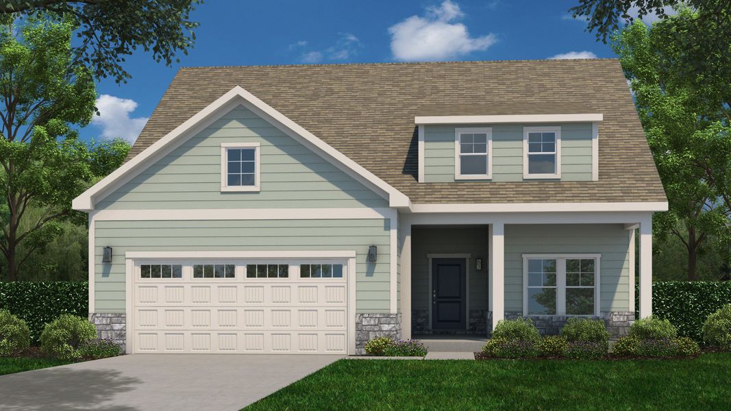 Representative exterior photo of a completed home built from the Torino by Epcon Communities in The Fairways, Eden, NC (Image 24). Representative exterior photo of a completed home built from the Torino by Epcon Communities in The Fairways, Eden, NC (Image 24).