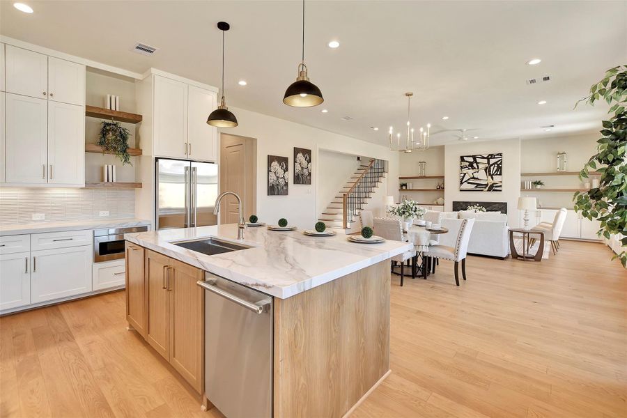 Furnished interior view inside a new home in , Houston (Image 32).