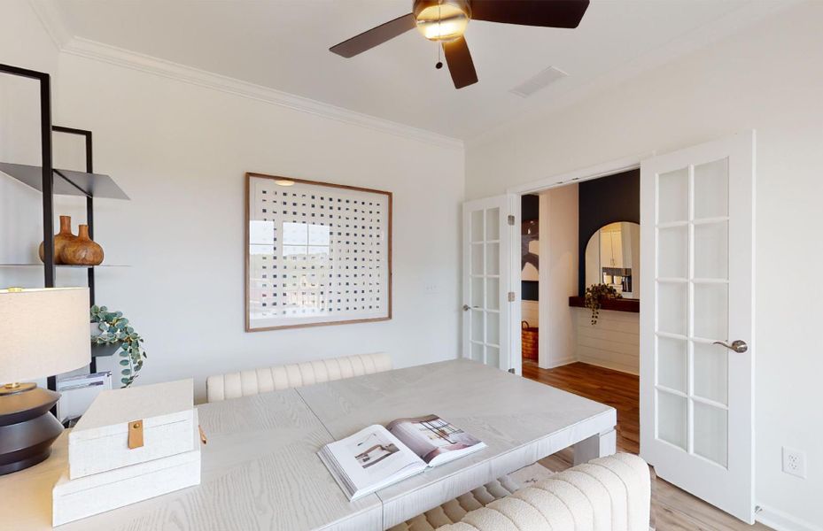 Furnished interior view inside a new home in Hamlet at Carothers Crossing, La Vergne (Image 31).