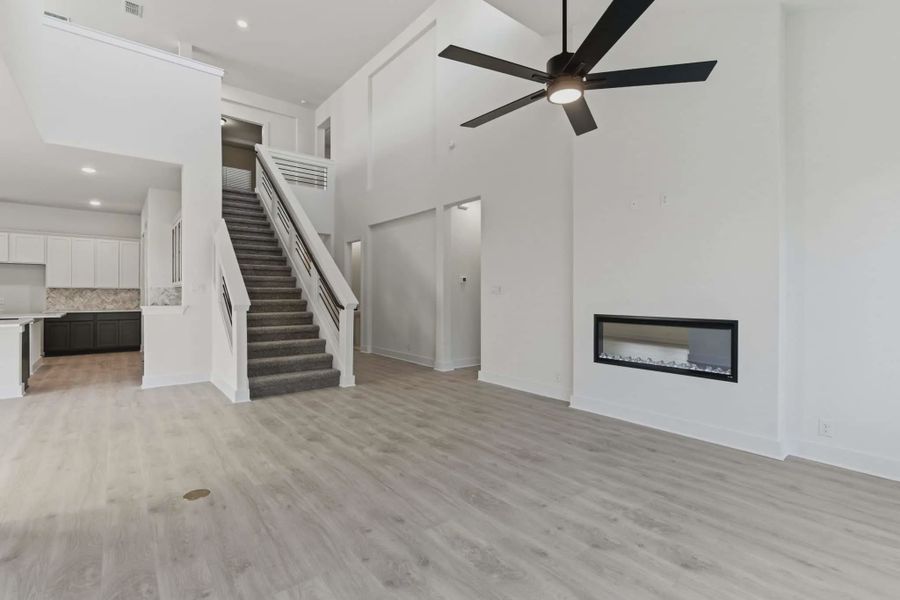 Representative unfurnished interior of a home built from the Shelby by Chesmar Homes in Buffalo Crossing, Cibolo (Image 21).
