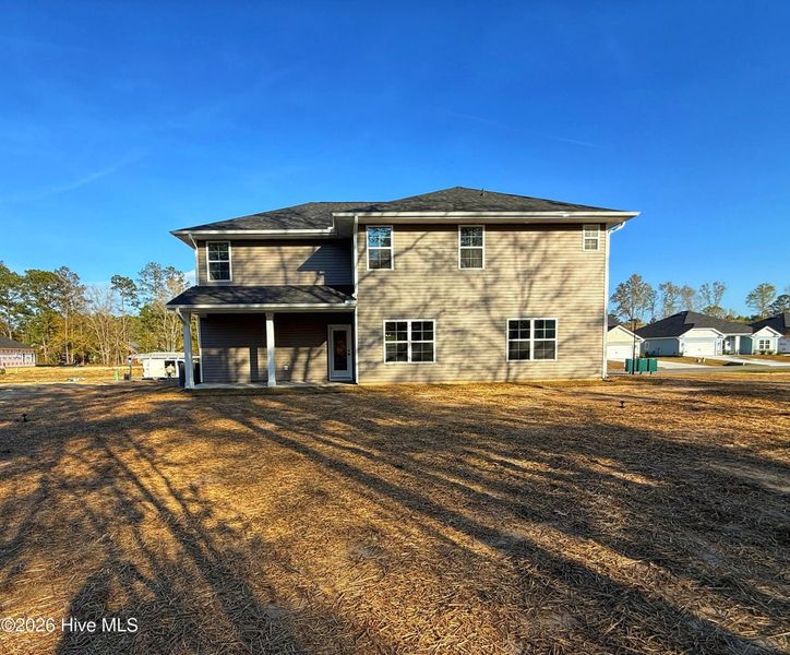 Exterior details and patio area of a home in Wood Creek Landing, Leland (Image 3).