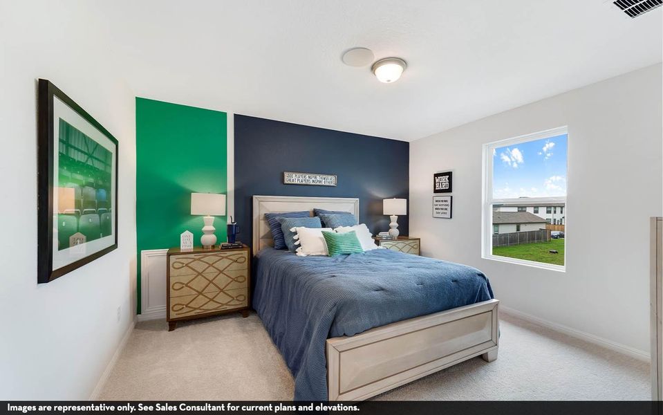 Furnished interior view inside a new home in Sweetgrass Village, Crosby (Image 21).