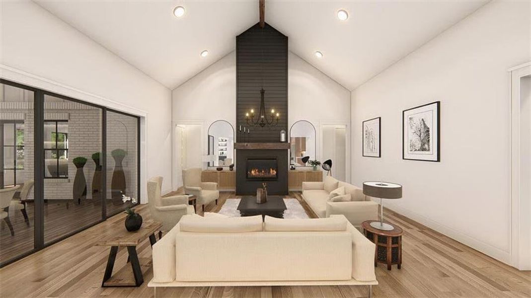 Furnished interior view inside a new home in , Woodstock (Image 25).