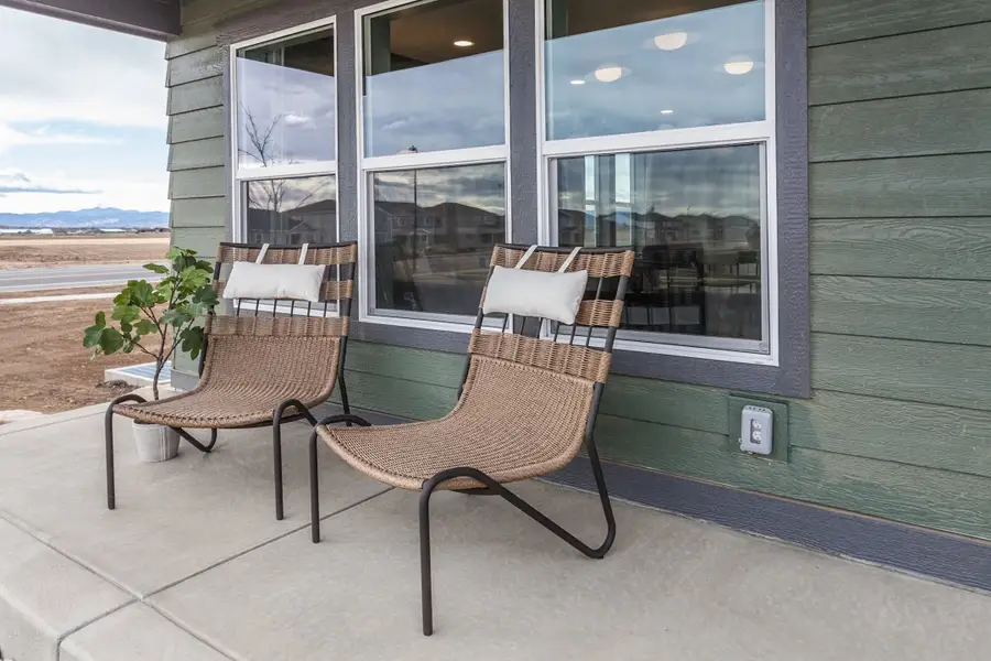 Representative exterior details of a home built from the Marigold by Hartford Homes in Prairie Song, Windsor (Image 4).