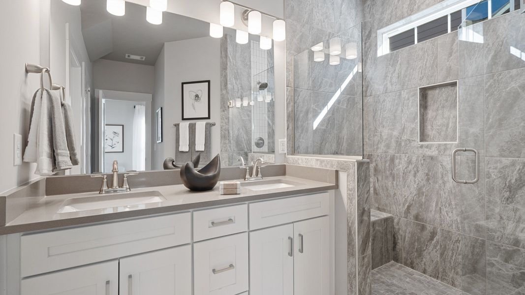 Furnished interior view inside a new home in Mulberry Estates, Simpsonville (Image 13).