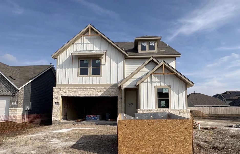 In-progress construction of a new home in Rolling Glen, Hutto, TX (Image 3).