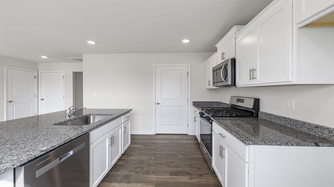 Furnished interior view inside a new home in Lightwood Cottages, Moore (Image 9).