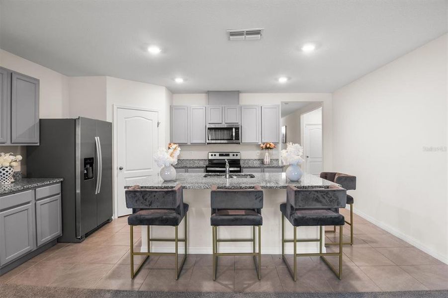 Furnished interior view inside a new home in Cypress Park Estates, Haines City (Image 14).