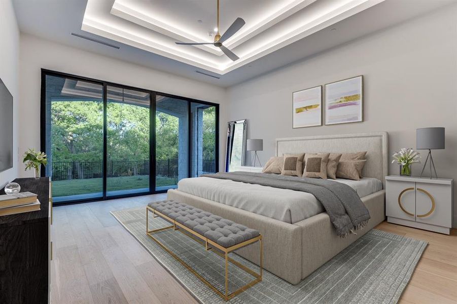 Furnished interior view inside a new home in , McKinney (Image 11).