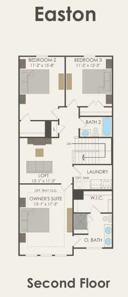 Pulte Homes, Easton floor plan