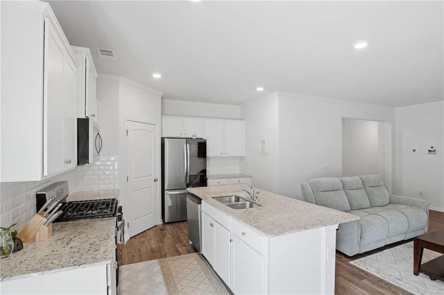 Furnished interior view inside a new home in , Buford (Image 12).