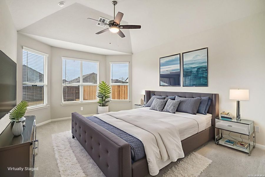 Furnished interior view inside a new home in Estancia Ranch - Classic Series, San Antonio (Image 8).