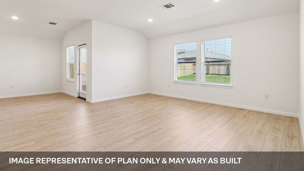 Representative unfurnished interior of a home built from the The Irvine by D.R. Horton in Carillon, Manor (Image 11).