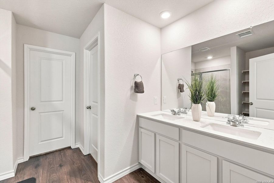 Furnished interior view inside a new home in Brookstone Creek, San Antonio (Image 14).
