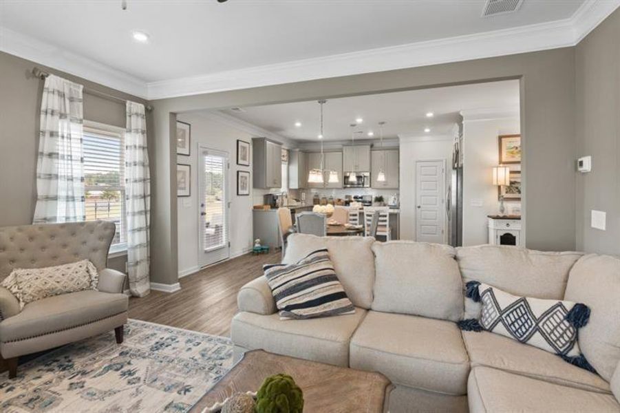 Furnished interior view inside a new home in Glen at Cave Springs, Douglasville (Image 14).