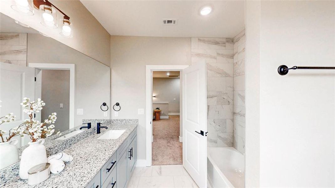 Furnished interior view inside a new home in , Denton (Image 13).