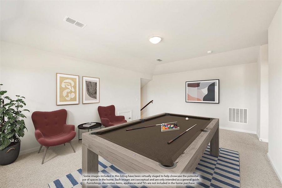 Furnished interior view inside a new home in Georgetown at Kings Fort, Kaufman (Image 19).