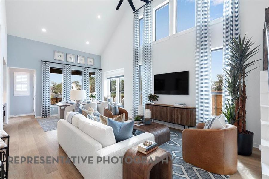 Furnished interior view inside a new home in Sandbrock Ranch, Aubrey (Image 27).