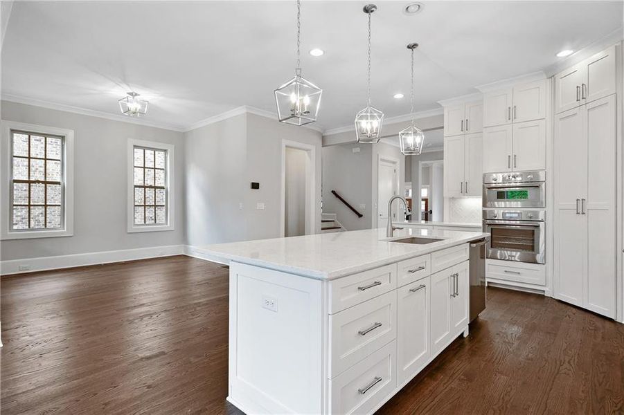 Furnished interior view inside a new home in Laurel View, Suwanee (Image 8).