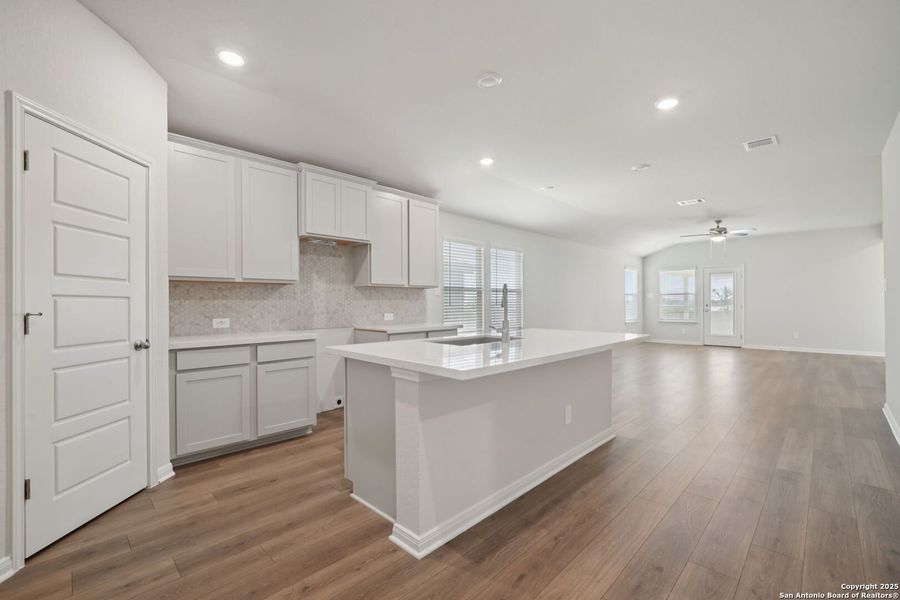 Furnished interior view inside a new home in Estancia Ranch - Premier Series, San Antonio (Image 12).