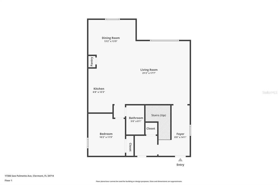 2D floor plan layout of this home in , Clermont, FL (Image 4).