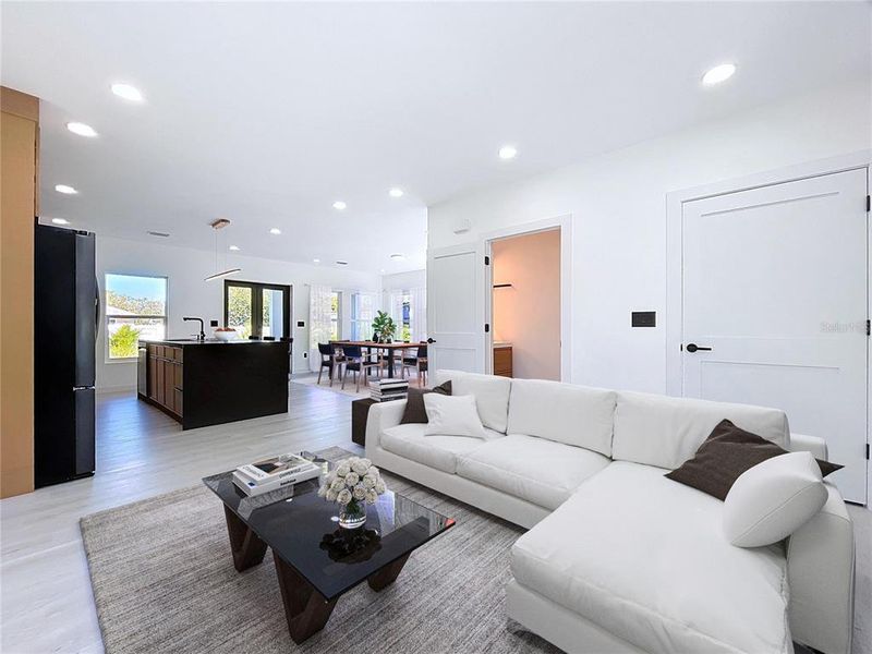 Furnished interior view inside a new home in , St. Petersburg (Image 48).