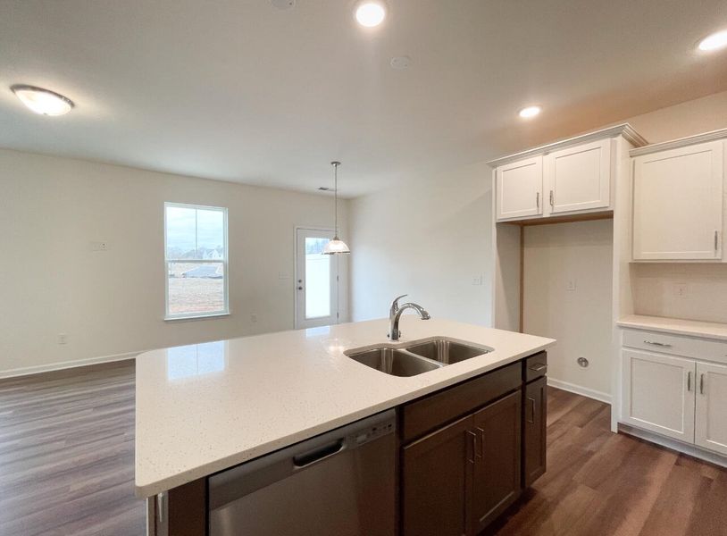 Furnished interior view inside a new home in Bellevue Townhomes, Greenville (Image 9).