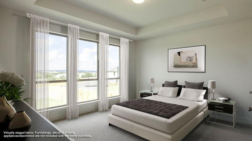 Furnished interior view inside a new home in Eldorado At Santa Rita Ranch 50', Liberty Hill (Image 5).