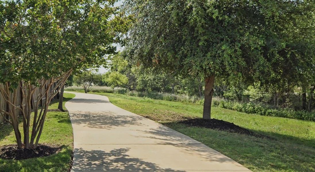 Surrounding community with a lawn