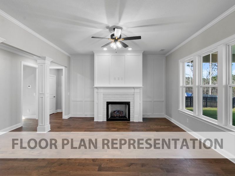 Family Room | Townsend II Plan by Ivey Homes Family Room | Townsend II Plan by Ivey Homes