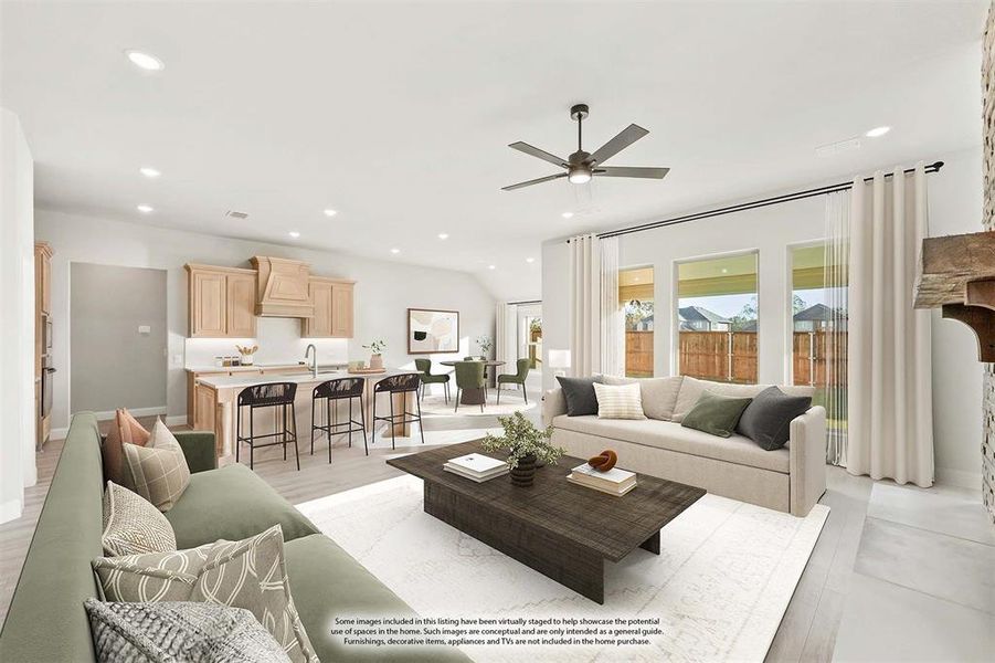 Furnished interior view inside a new home in Mockingbird Hills 60-65, Joshua (Image 20).