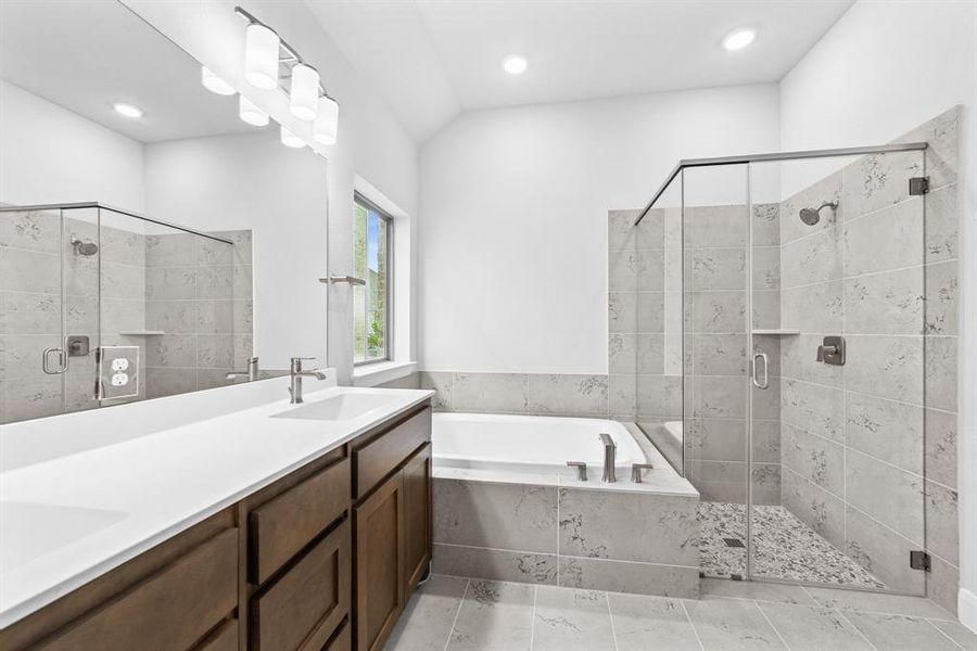 Furnished interior view inside a new home in Talia – Garden Series, Mesquite (Image 10).