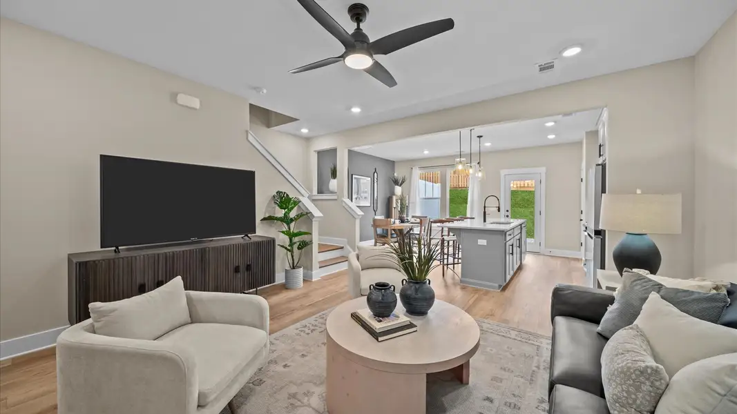 Representative furnished interior of a home built from the Litchfield by DRB Homes in Anna's Pointe, Simpsonville (Image 4).