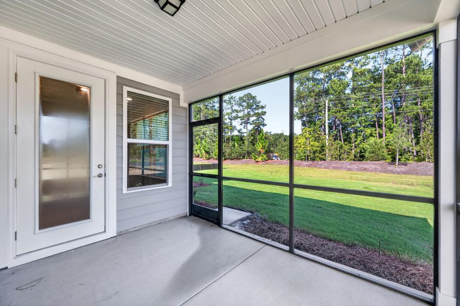 Exterior details and patio area of a home in Del Webb Charleston at Nexton, Summerville (Image 3).