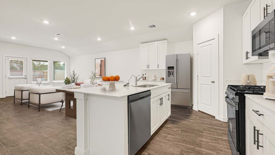 Furnished interior view inside a new home in August Trails, Needville (Image 8).