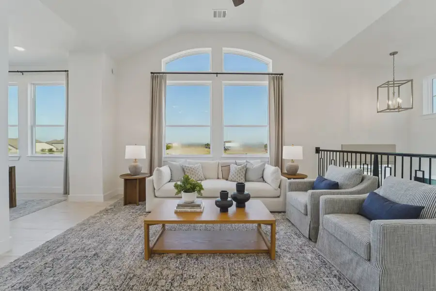 Representative furnished interior of a home built from the Margaux by Chesmar Homes in Bridgeland Chateau, Cypress (Image 15).