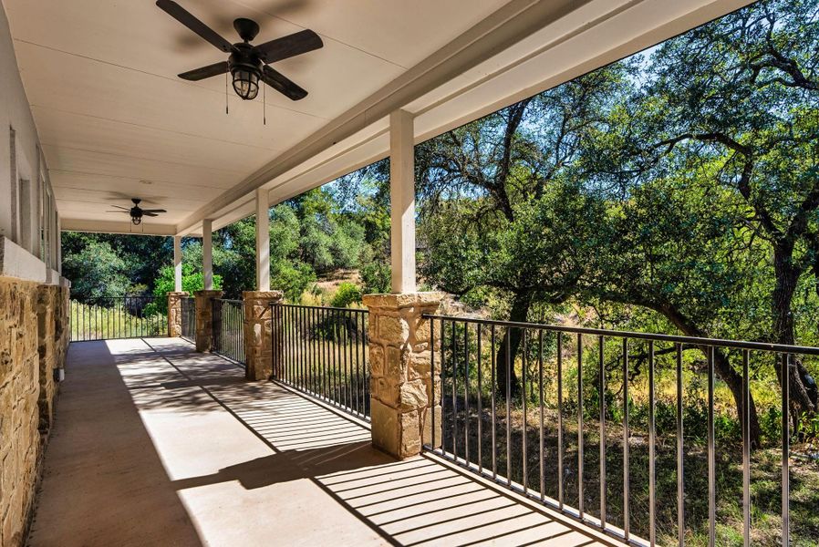 Exterior details and patio area of a home in , Canyon Lake (Image 21).