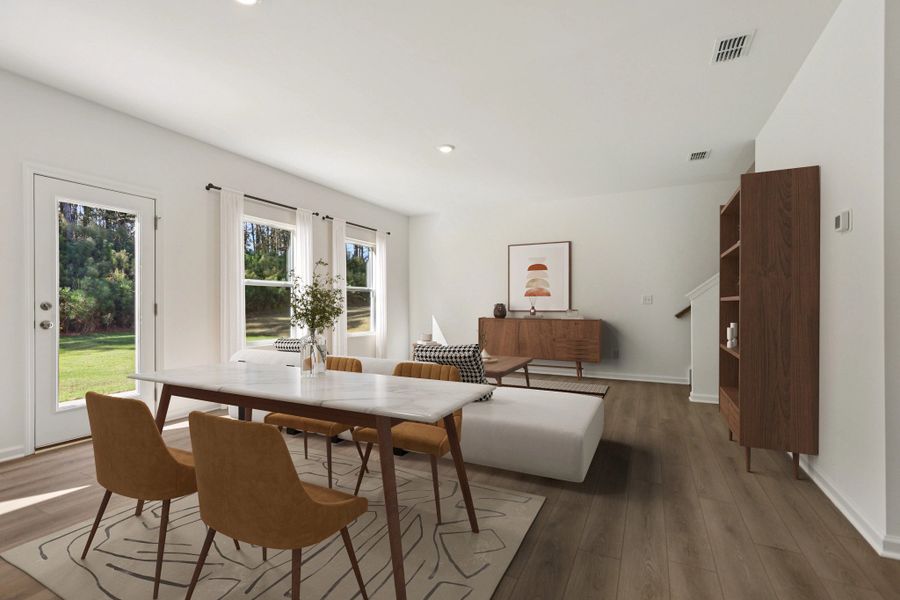 Family Room Sample - Virtually Staged