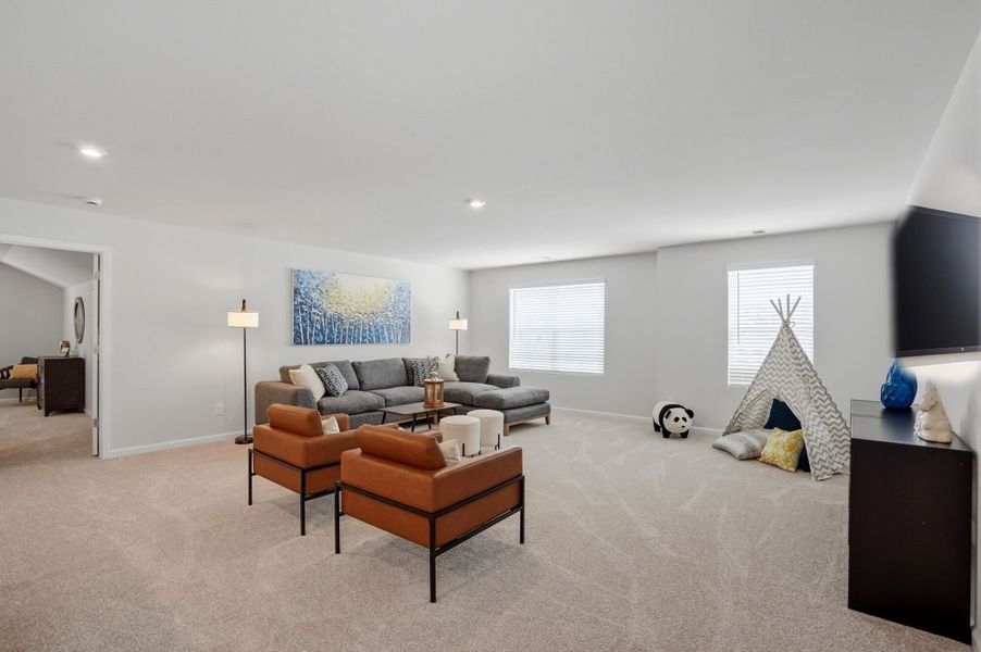 Furnished interior view inside a new home in Waxhaw Landing, Monroe (Image 27).