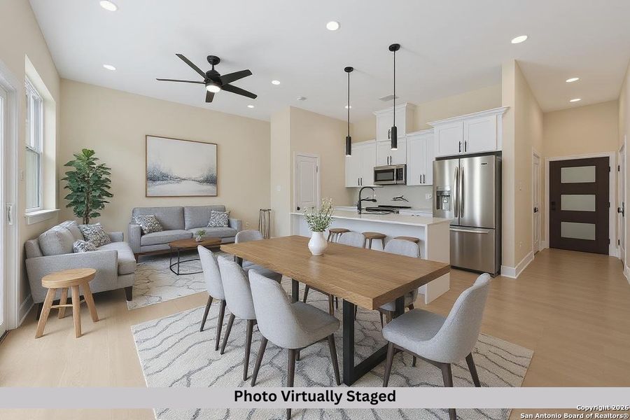 Furnished interior view inside a new home in , San Antonio (Image 9).