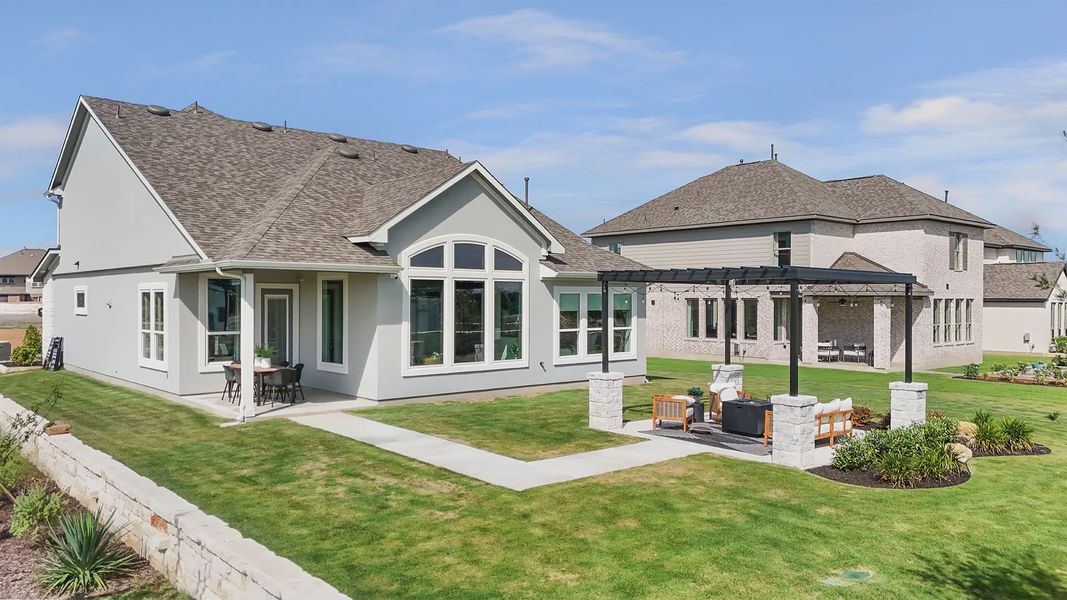 Representative exterior details of a home built from the Madison by Chesmar Homes in Crescent Bluff, Georgetown (Image 4).